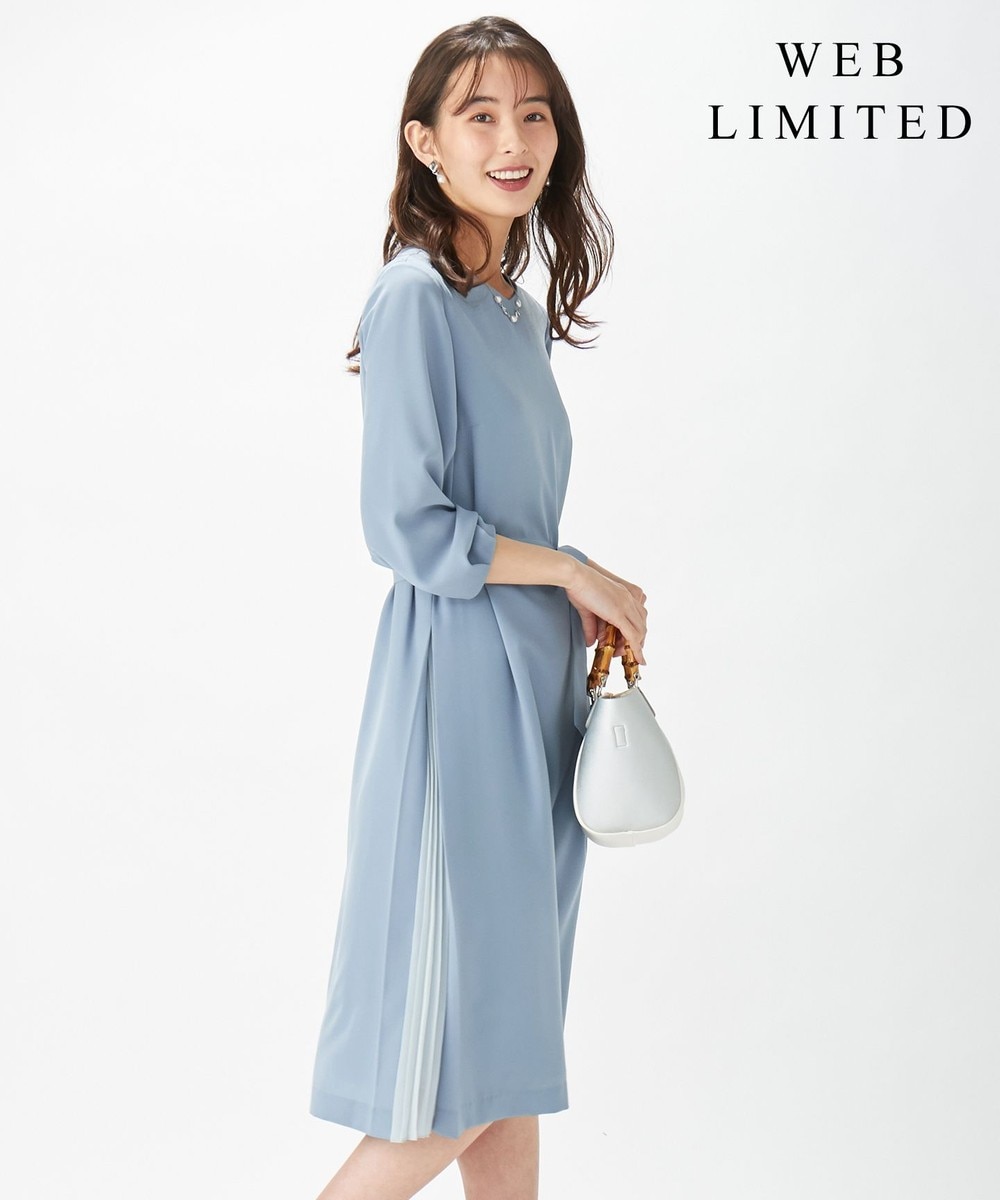 【オンワード】 J.PRESS LADIES>ワンピース 【WEB限定色あり】ノルディス2WAYジョーゼット ワンピース 【WEB限定】サックスブルー 11 レディース 【送料無料】