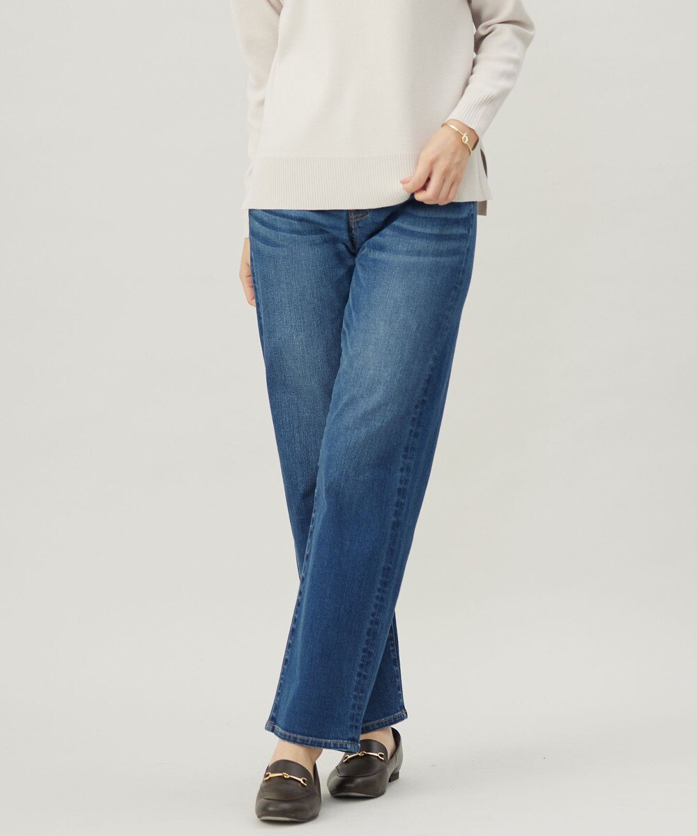 【オンワード】 J.PRESS LADIES>パンツ 【洗える】BASIC STRETCH DENIM ボーイフィット パンツ ユーズド 7 レディース