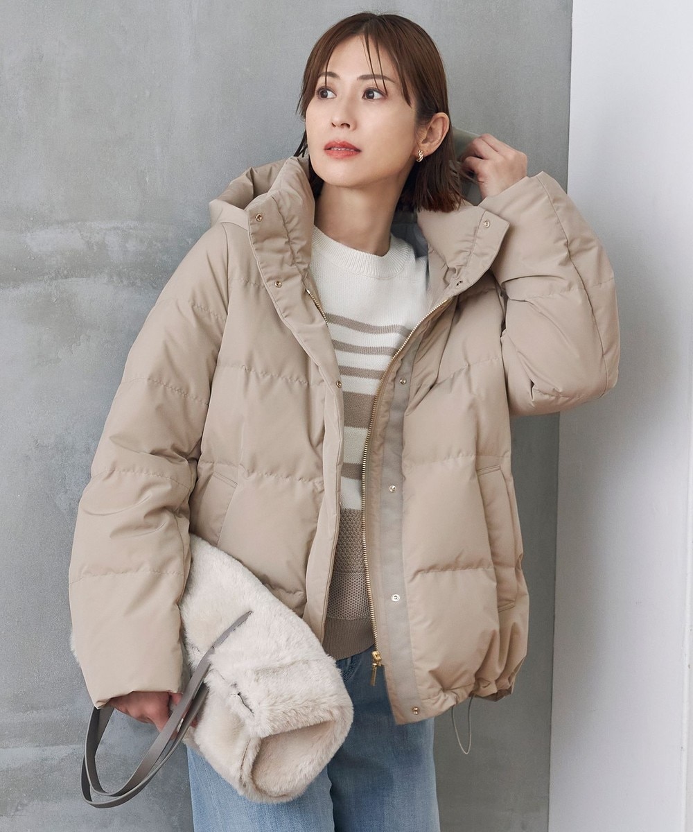 【オンワード】 自由区 S(小さいサイズ)>ジャケット/アウター 【洗える】マイクロタッサーダウン コート グレージュ 32 レディース 【オンワード】 自由区 S(小さいサイズ)>ジャケット/アウター 【洗える】マイクロタッサーダウン コート グレージュ 32 レディース