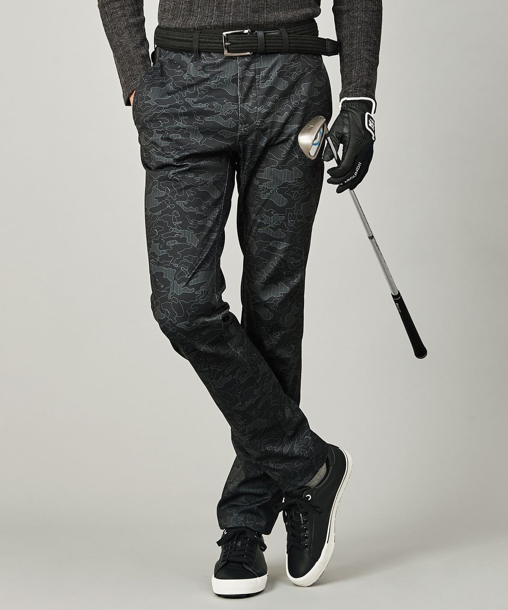 【オンワード】 23区GOLF>パンツ 【MEN】【防風/撥水/ストレッチ】レイヤーボンディング フルレングス パンツ ブラック L メンズ 【送料無料】