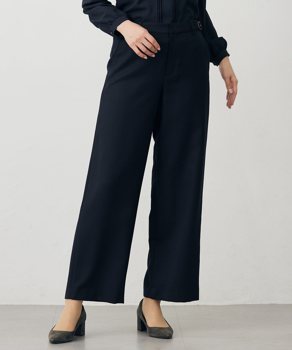 【オンワード】 J.PRESS LADIES>パンツ モナベールツイル ワイド パンツ ネイビー 9 レディース 【オンワード】 J.PRESS LADIES>パンツ モナベールツイル ワイド パンツ ネイビー 9 レディース
