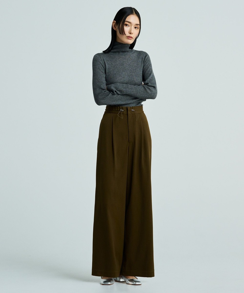 【オンワード】 uncrave>パンツ 【洗える】ギャバジン ドロストパンツ(uncrave WHITE) ブラウンカーキ 00 レディース 【オンワード】 uncrave>パンツ 【洗える】ギャバジン ドロストパンツ(uncrave WHITE) ブラウンカーキ 00 レディース