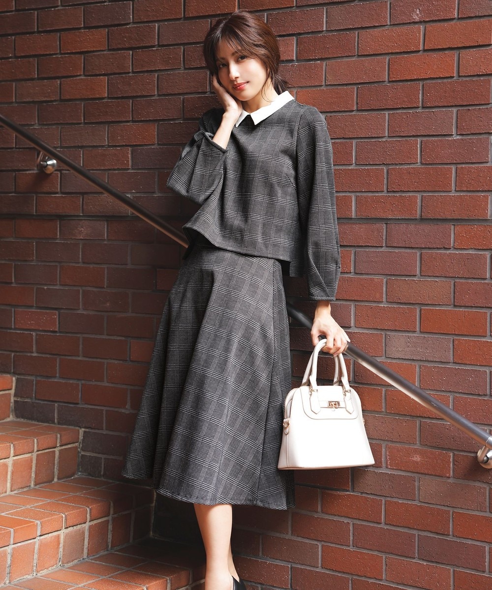 【オンワード】 ANY SIS>ワンピース 【WEB・一部店舗限定】カットジャカード襟付き2WAY セットアップ ブラック 1 レディース 【オンワード】 ANY SIS>ワンピース 【WEB・一部店舗限定】カットジャカード襟付き2WAY セットアップ ブラック 1 レディース