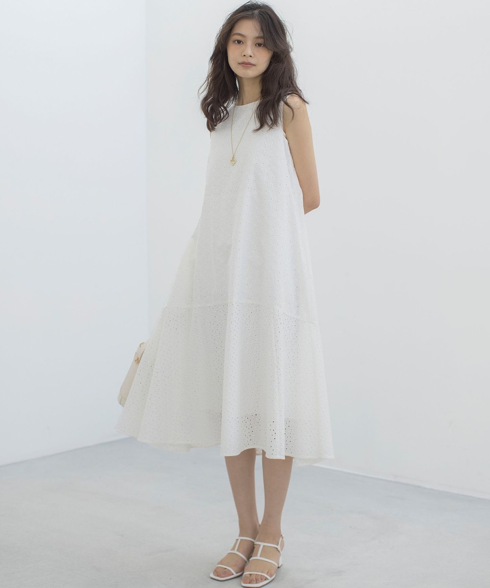 【オンワード】 組曲 L(大きいサイズ)>ワンピース 【WEB限定・新色追加】エンブロイダリーレースノースリーブ ワンピース アイボリー 7 レディース 【オンワード】 組曲 L(大きいサイズ)>ワンピース 【WEB限定・新色追加】エンブロイダリーレースノースリーブ ワンピース アイボリー 7 レディース