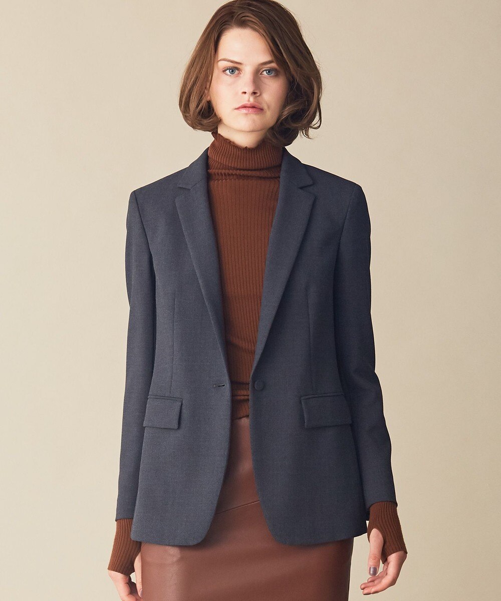 【オンワード】 BEIGE,>ジャケット/アウター VILLAZ / シングルジャケット Charcoal × Chestnut 4 レディース 【送料無料】