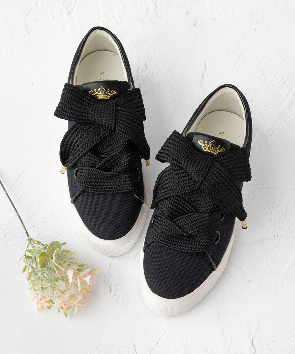 【オンワード】 TOCCA>シューズ BIGRIBBON CANVAS SNEAKERS スニーカー ブラック 36 レディース 【オンワード】 TOCCA>シューズ BIGRIBBON CANVAS SNEAKERS スニーカー ブラック 36 レディース