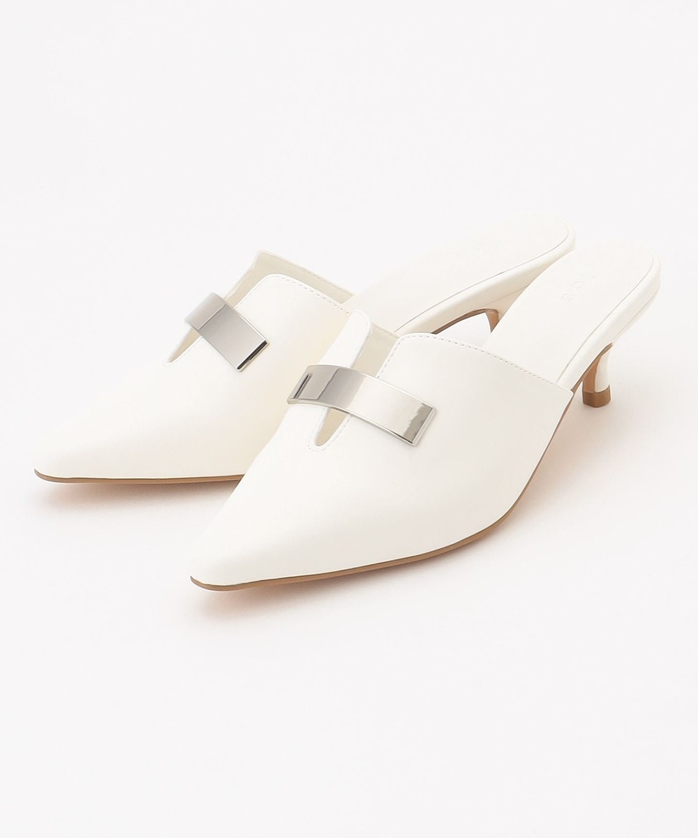 【オンワード】 ICB>シューズ バープレートミュール アイボリー 23.5㎝ レディース 【オンワード】 ICB>シューズ バープレートミュール アイボリー 23.5㎝ レディース