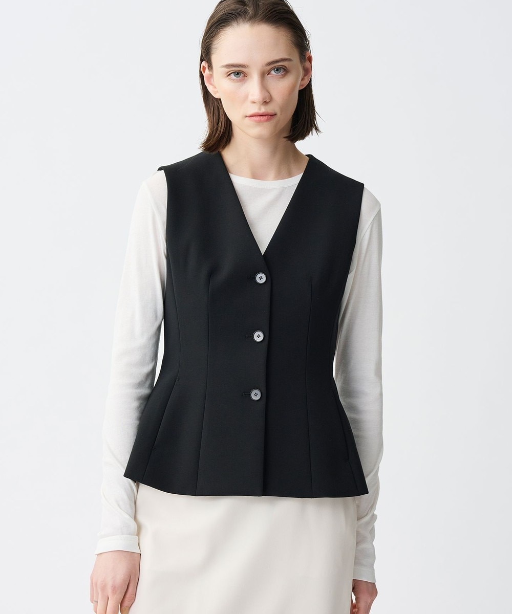 【オンワード】 uncrave>トップス 【撥水・洗濯機洗い可】プルーフ ダブルクロス ジレ ブラック 2 レディース 【オンワード】 uncrave>トップス 【撥水・洗濯機洗い可】プルーフ ダブルクロス ジレ ブラック 2 レディース