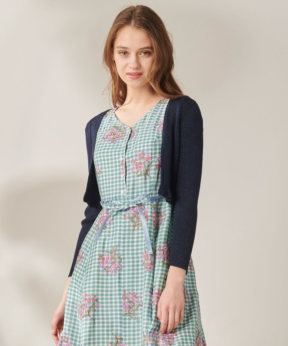 【オンワード】 TOCCA>トップス 【洗える!】GLITTER SILK BOLERO ボレロ ゴールド M レディース 【送料無料】