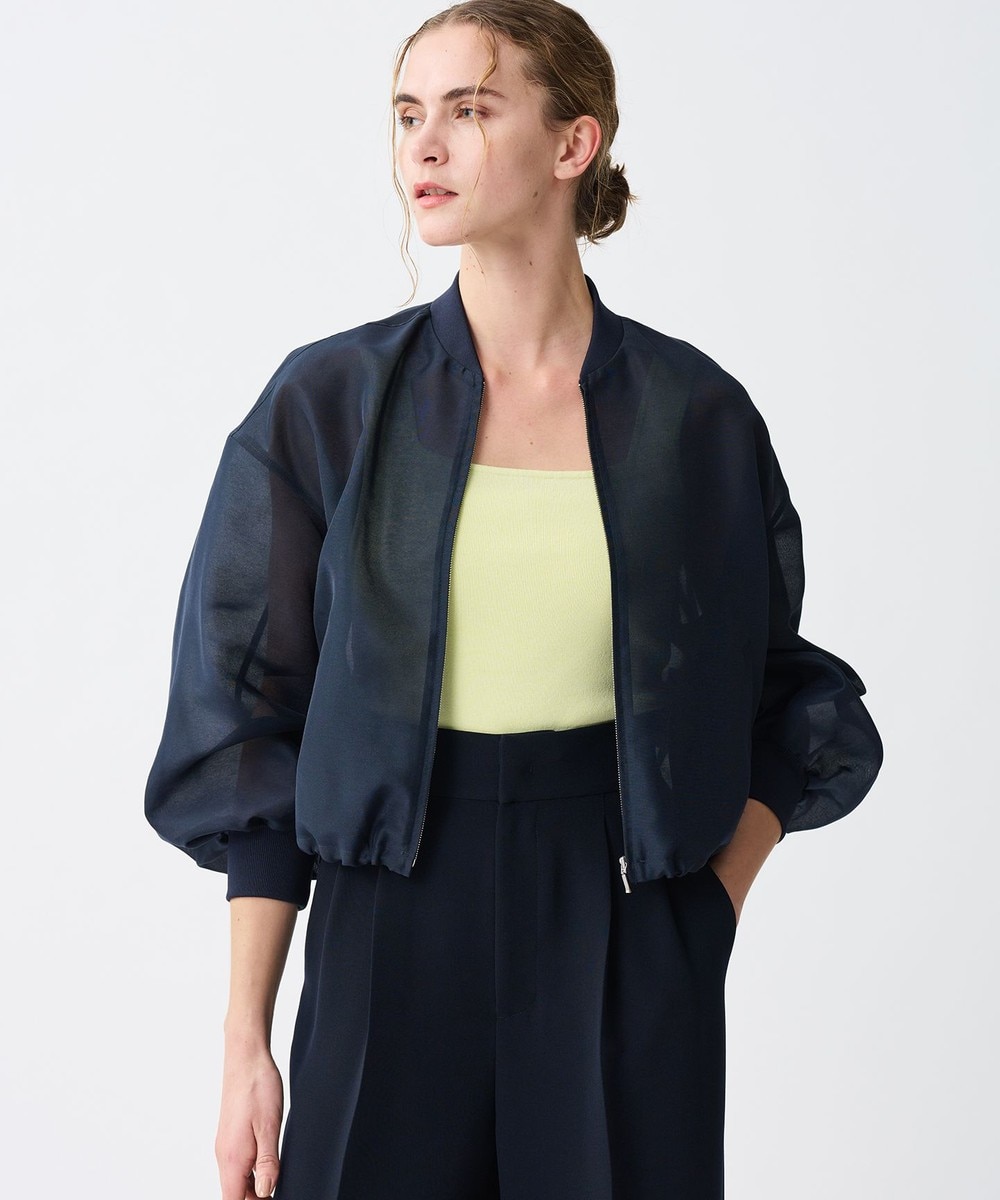 【オンワード】 uncrave>ジャケット/アウター 【手洗い可】シャイニー シアー ブルゾン ネイビー F レディース 【オンワード】 uncrave>ジャケット/アウター 【手洗い可】シャイニー シアー ブルゾン ネイビー F レディース