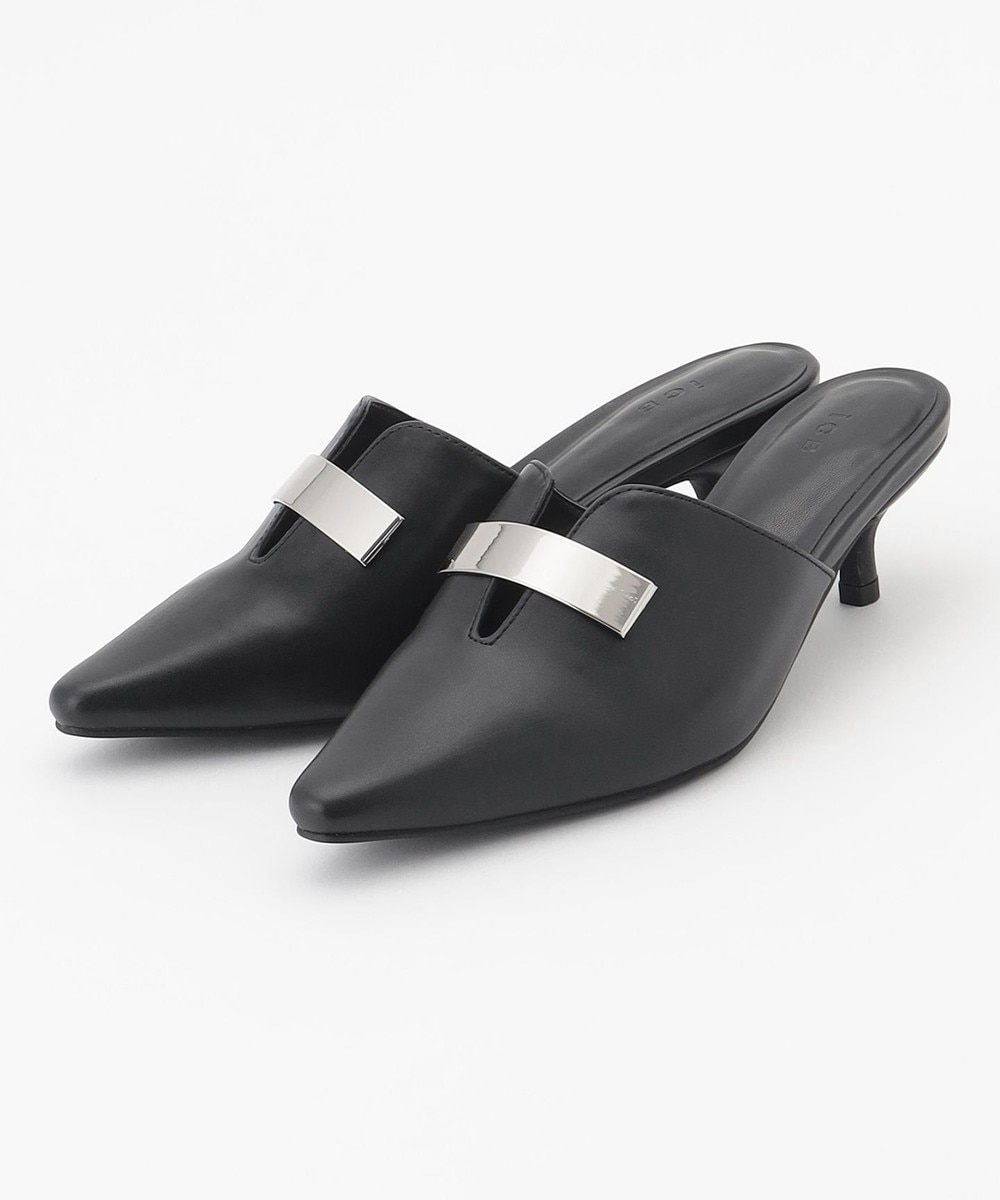 【オンワード】 ICB>シューズ バープレートミュール ブラック 24.5㎝ レディース 【オンワード】 ICB>シューズ バープレートミュール ブラック 24.5㎝ レディース