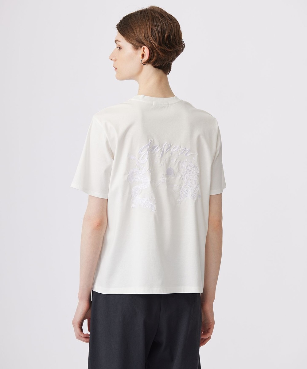 【オンワード】 ICB>トップス 【洗える】 スーベニアTEE オフホワイト×白刺繍 XS レディース 【オンワード】 ICB>トップス 【洗える】 スーベニアTEE オフホワイト×白刺繍 XS レディース