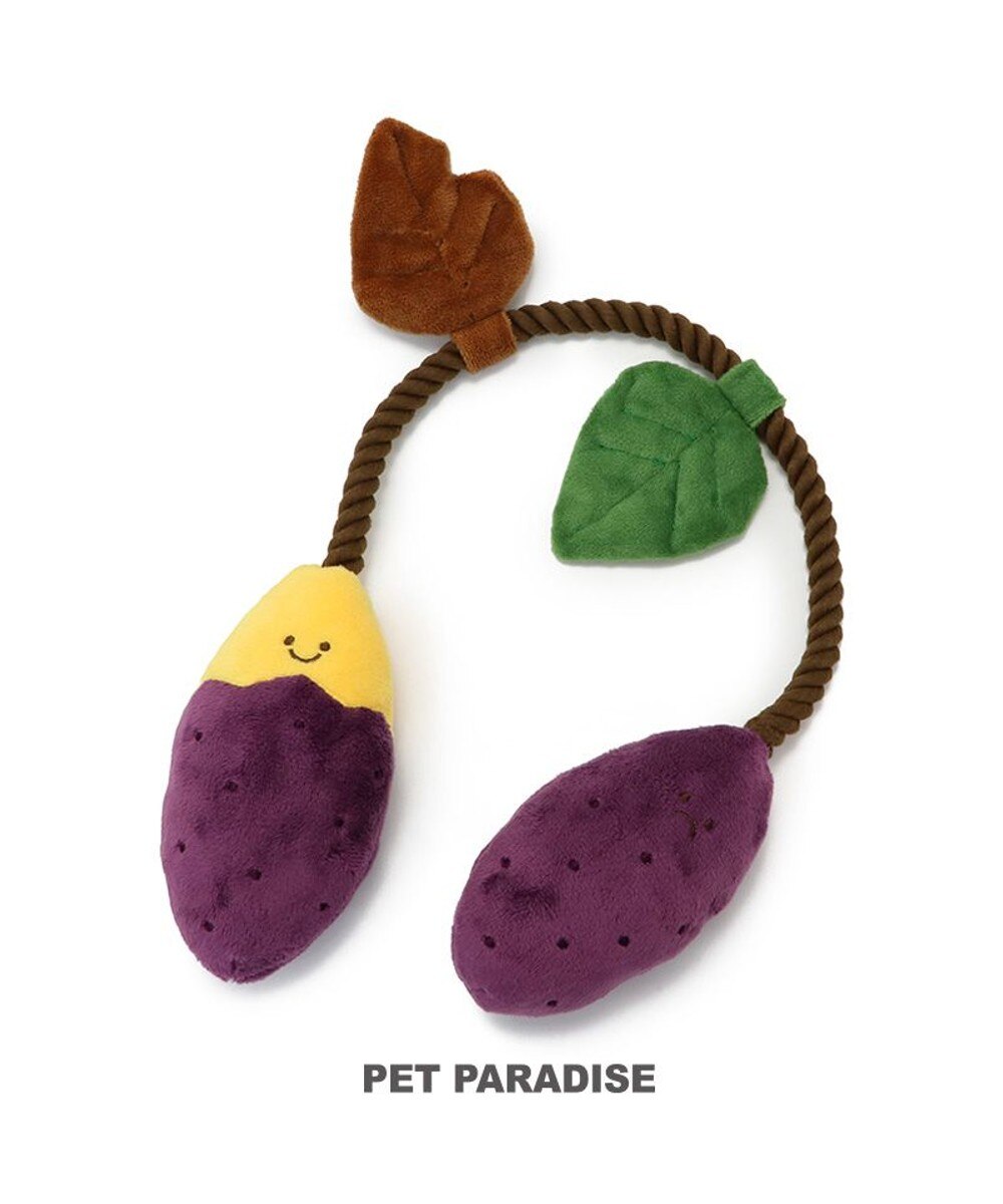 PET PARADISE>ペットグッズ ペットパラダイス やきいも ロープトイ 紫 0