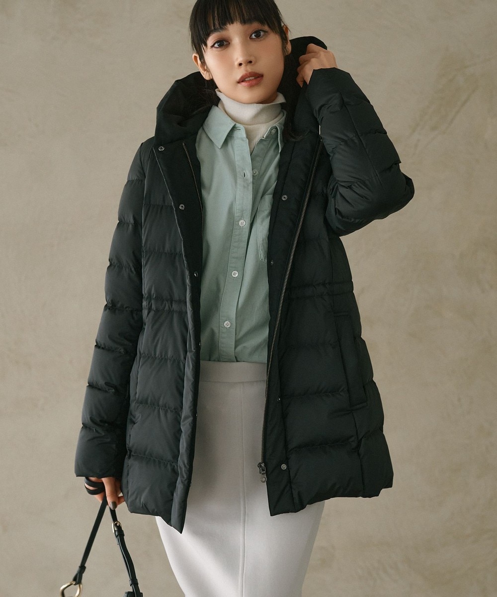 【オンワード】 23区>ジャケット/アウター 【VERY12月号掲載/新色追加】シレータフタ ミドル丈 ダウンコート ブラック 38 レディース 【オンワード】 23区>ジャケット/アウター 【VERY12月号掲載/新色追加】シレータフタ ミドル丈 ダウンコート ブラック 38 レディース