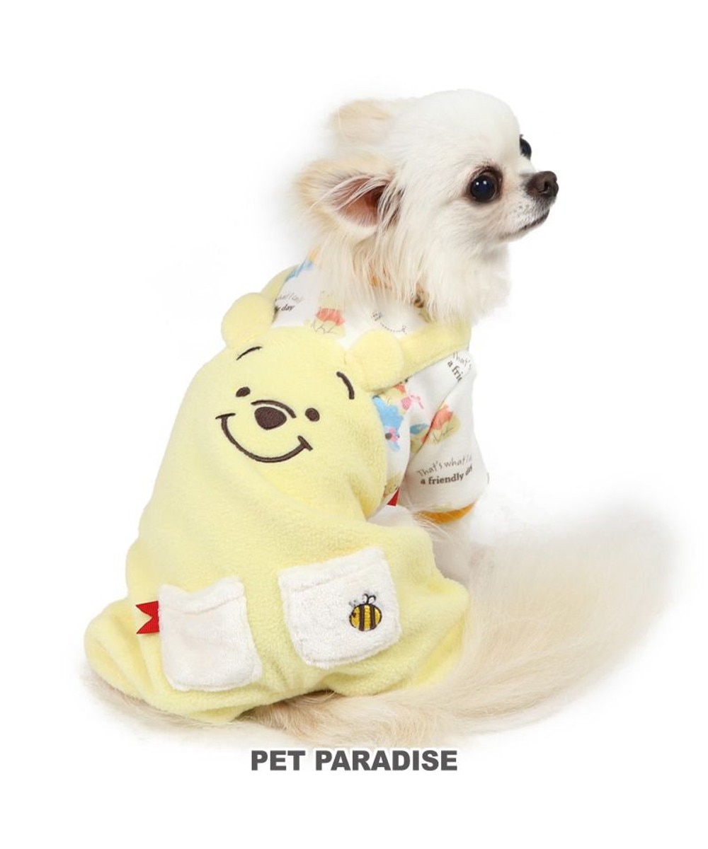 PET PARADISE>ペットグッズ 犬 服 ディズニー くまのプーさん ロンパース 【小型犬】 フレンズ柄 黄 ＤＳ