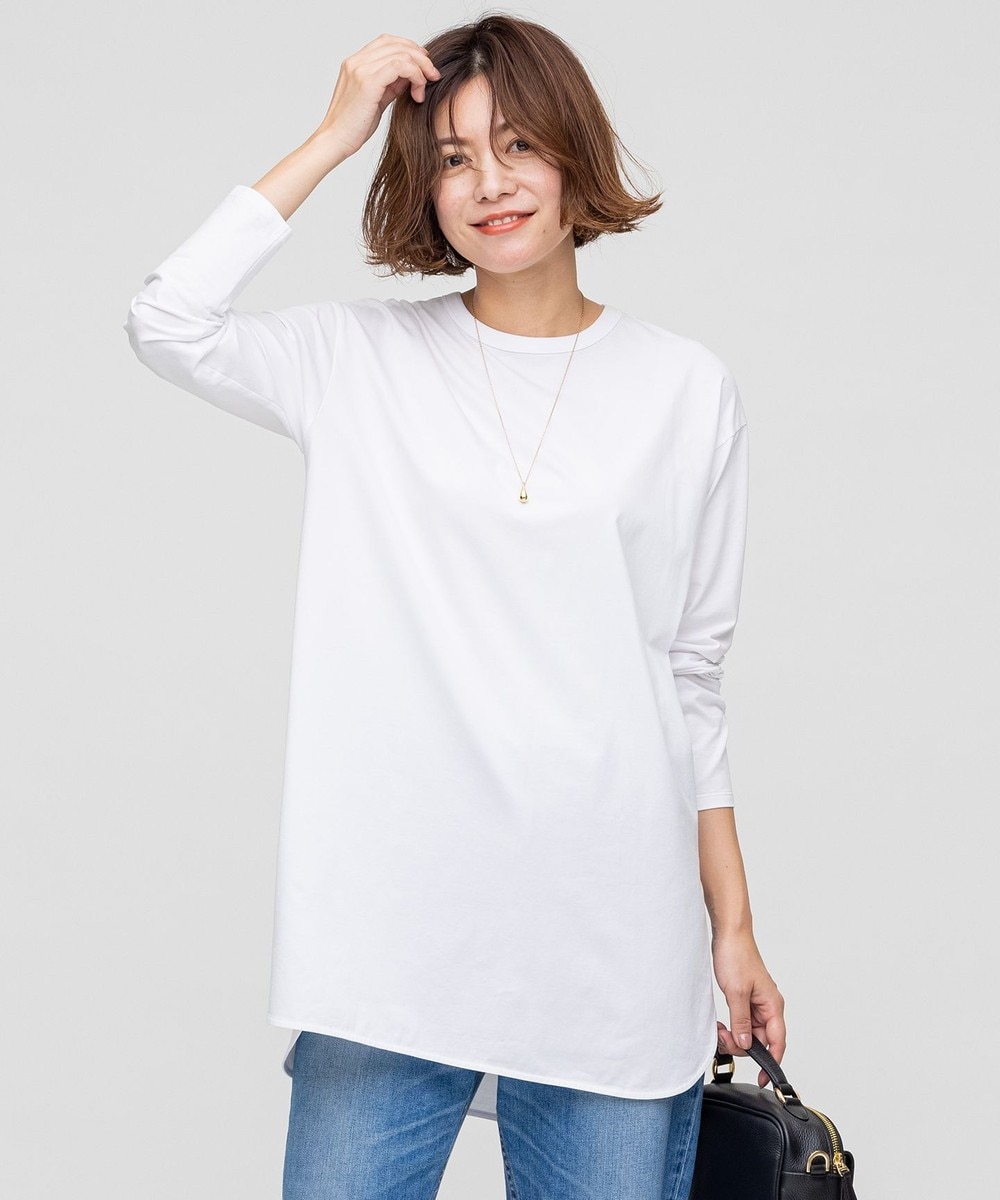 【オンワード】 23区 S>トップス コットンベアジャージー レイヤード Tシャツ(番号2J42) グレー 32 レディース 【送料無料】