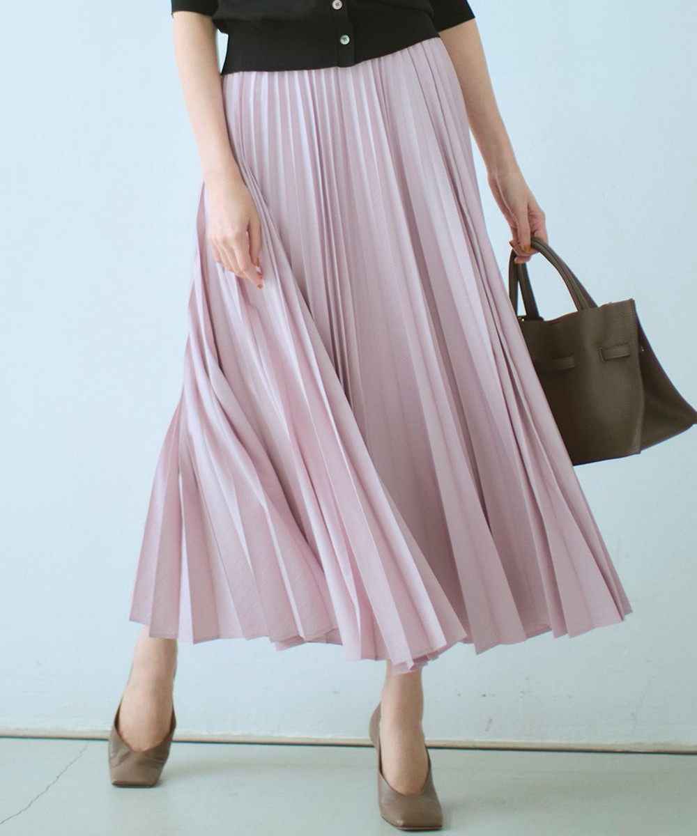 【オンワード】 23区 L(大きいサイズ)>スカート 【見上愛さん着用/CanCam11月号掲載】パウダリータイプライター プリーツ スカート ピンク 44 レディース 【オンワード】 23区 L(大きいサイズ)>スカート 【見上愛さん着用/CanCam11月号掲載】パウダリータイプライター プリーツ スカート ピンク 44 レディース