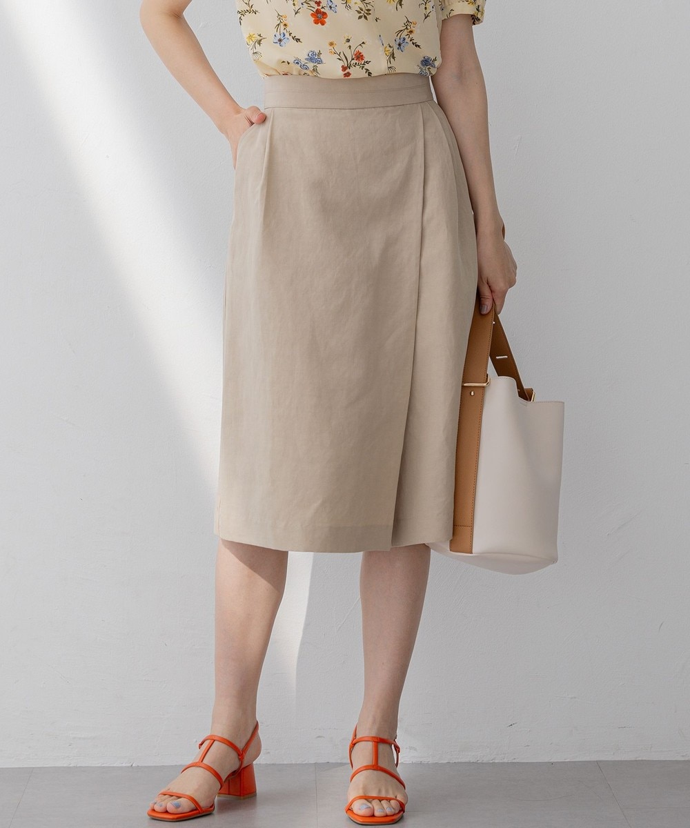 【オンワード】 組曲 S(小さいサイズ)>パンツ 【WEB限定】ラップパンツ ベージュ S2 レディース 【オンワード】 組曲 S(小さいサイズ)>パンツ 【WEB限定】ラップパンツ ベージュ S2 レディース