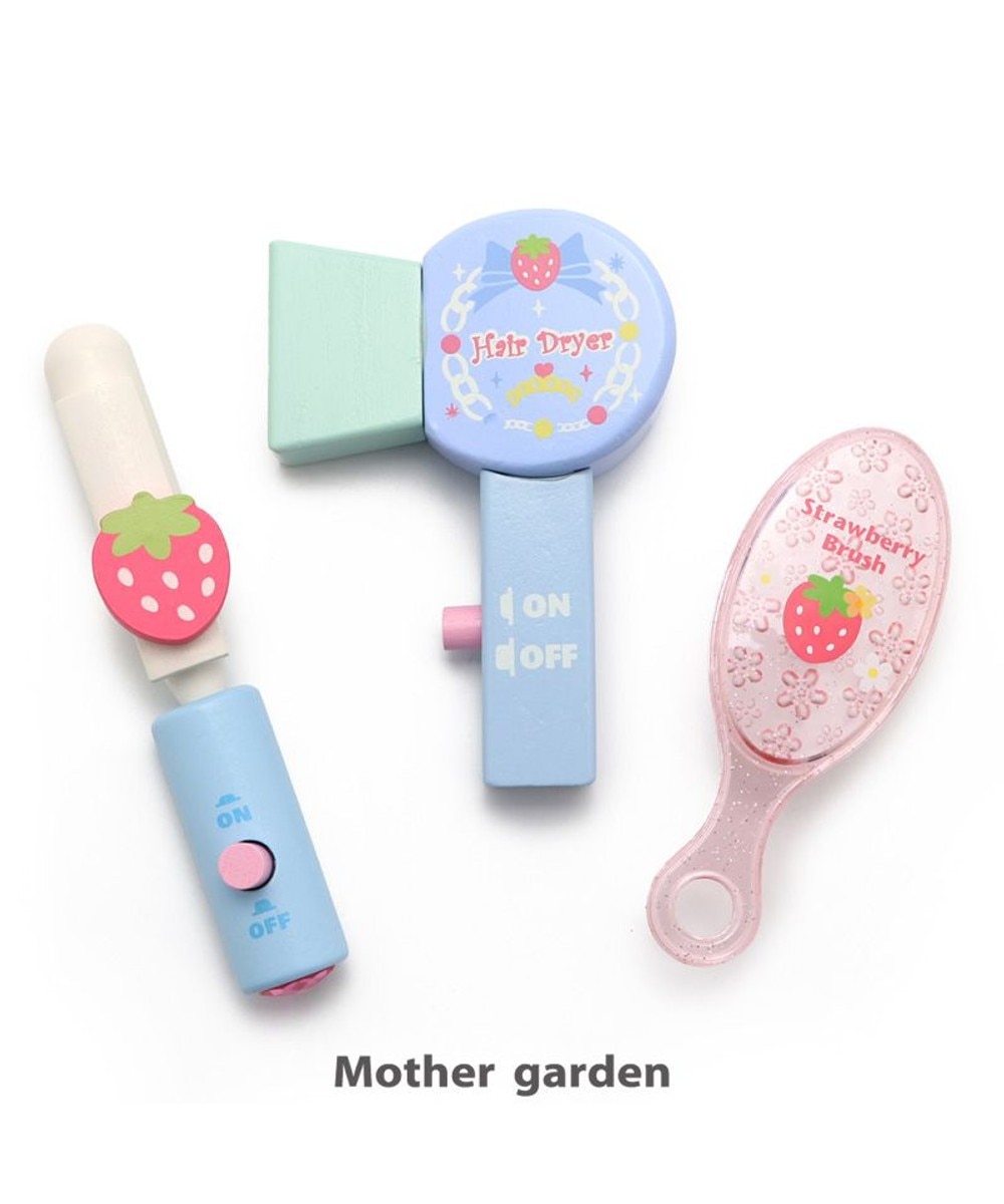 【オンワード】 Mother garden>おもちゃ マザーガーデン 野いちごままごと ドライヤー3点セット 《ブルー》 水色 - キッズ