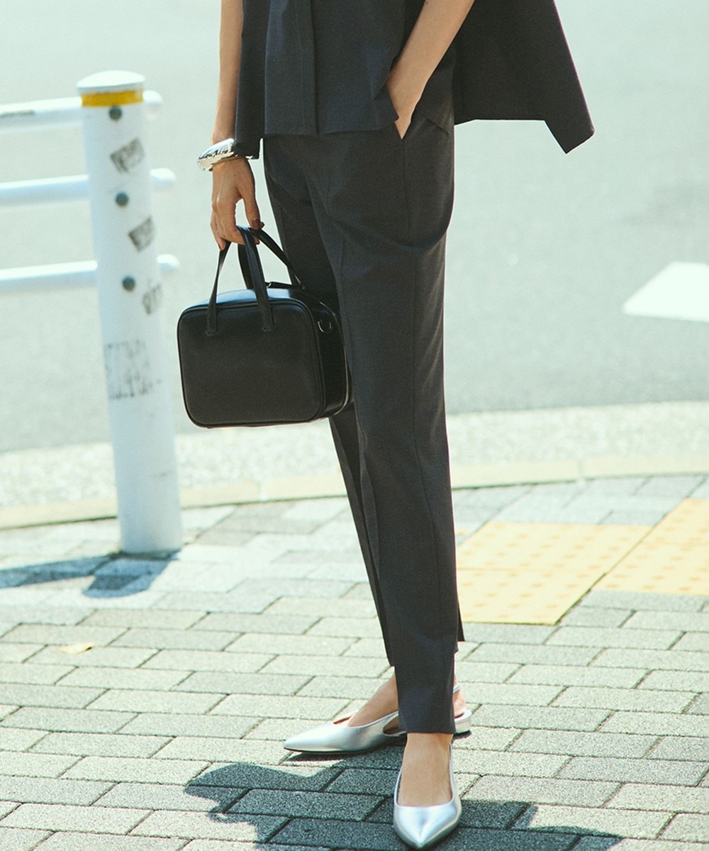 【オンワード】 23区>パンツ 【洗える】TWマットクロス スティック パンツ チャコール 38 レディース 【オンワード】 23区>パンツ 【洗える】TWマットクロス スティック パンツ チャコール 38 レディース