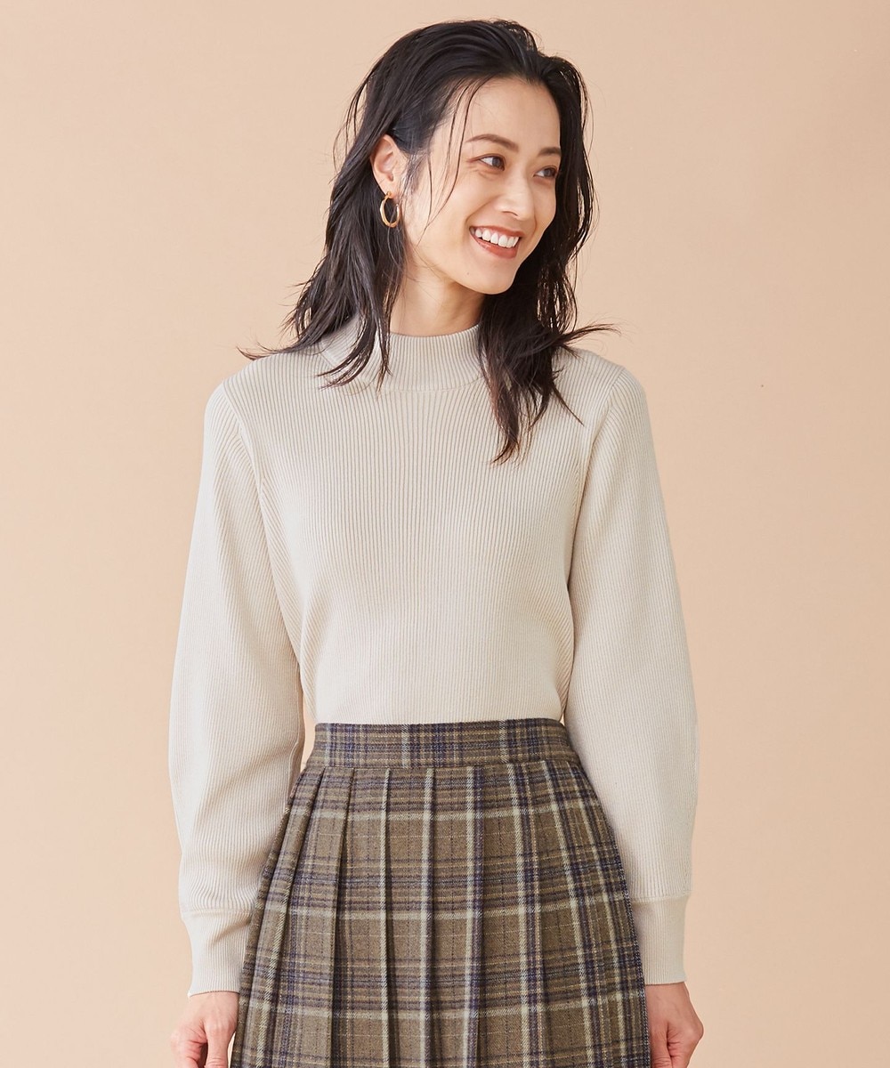 【オンワード】 any FAM L>トップス 【吸湿発熱・洗える】ヘムラウンドウォーム ニット ブラック 4 レディース 【送料無料】