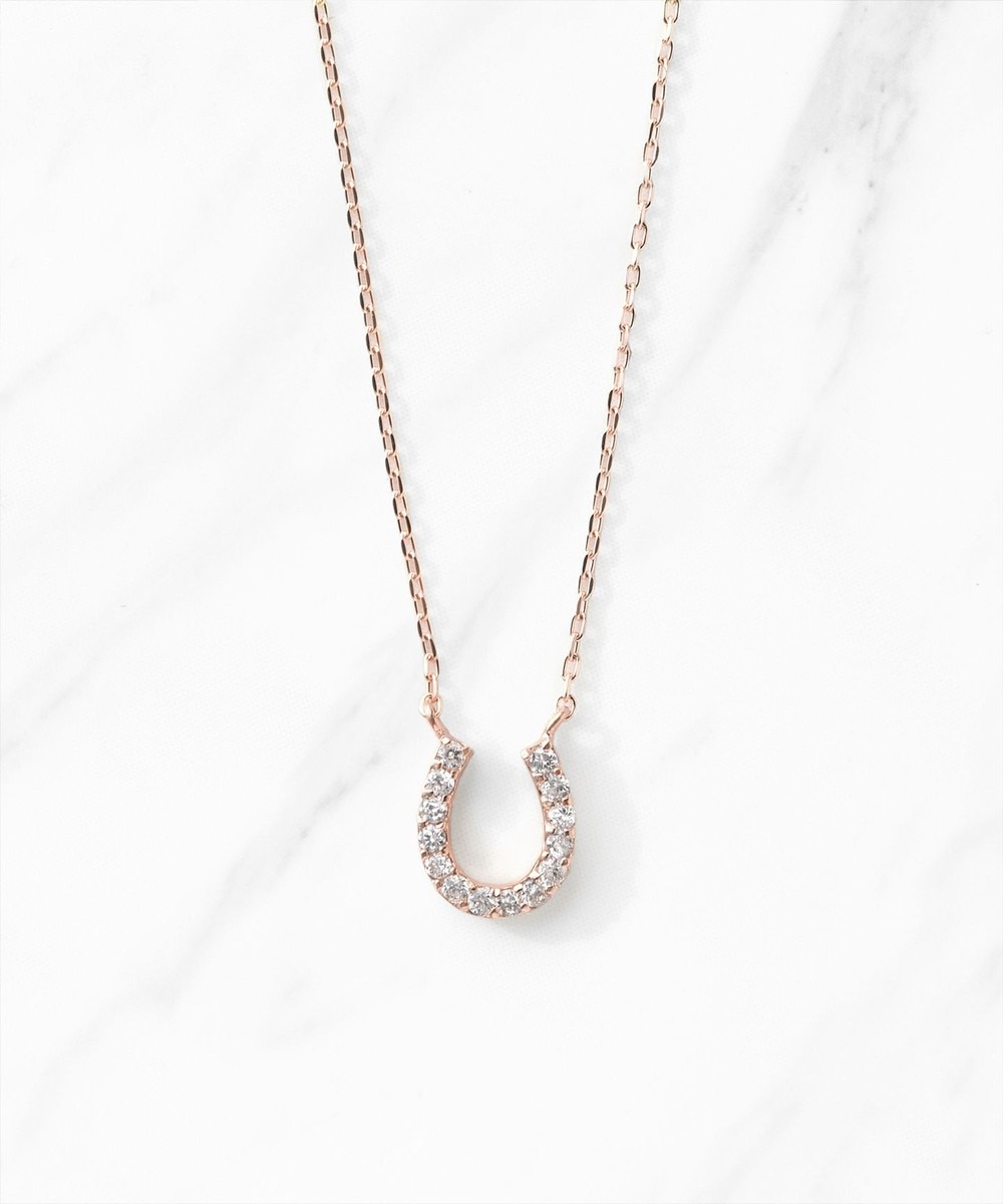 【オンワード】 TOCCA>アクセサリー 【WEB限定】DIAMOND HORSESHOE K10NECKLACE K10ゴールド ダイヤモンド ネックレス ピンクゴールド F レディース 【オンワード】 TOCCA>アクセサリー 【WEB限定】DIAMOND HORSESHOE K10NECKLACE K10ゴールド ダイヤモンド ネックレス ピンクゴールド F レディース