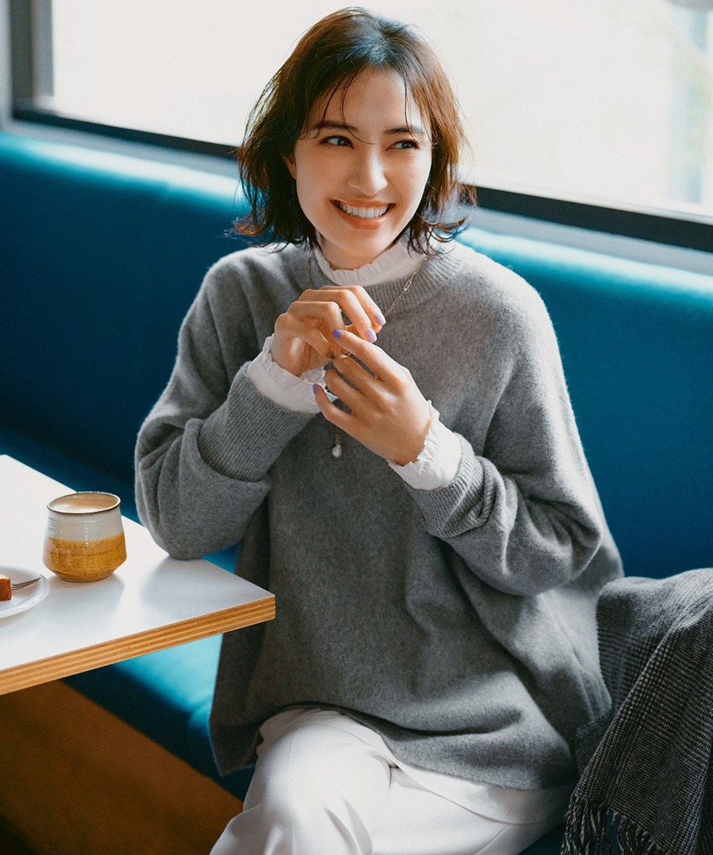 【オンワード】 UNFILO>トップス 【洗える】ふわふわニット ラウンドヘム グレー M レディース 【オンワード】 UNFILO>トップス 【洗える】ふわふわニット ラウンドヘム グレー M レディース