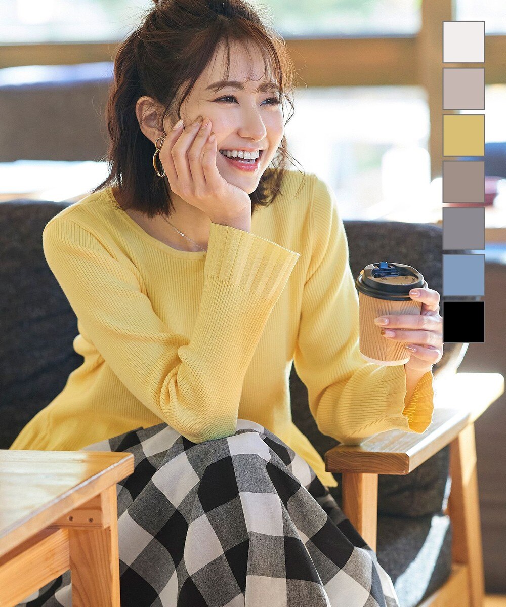 【洗える】プルオーバーとしても使えるプリーツニットカーディガン