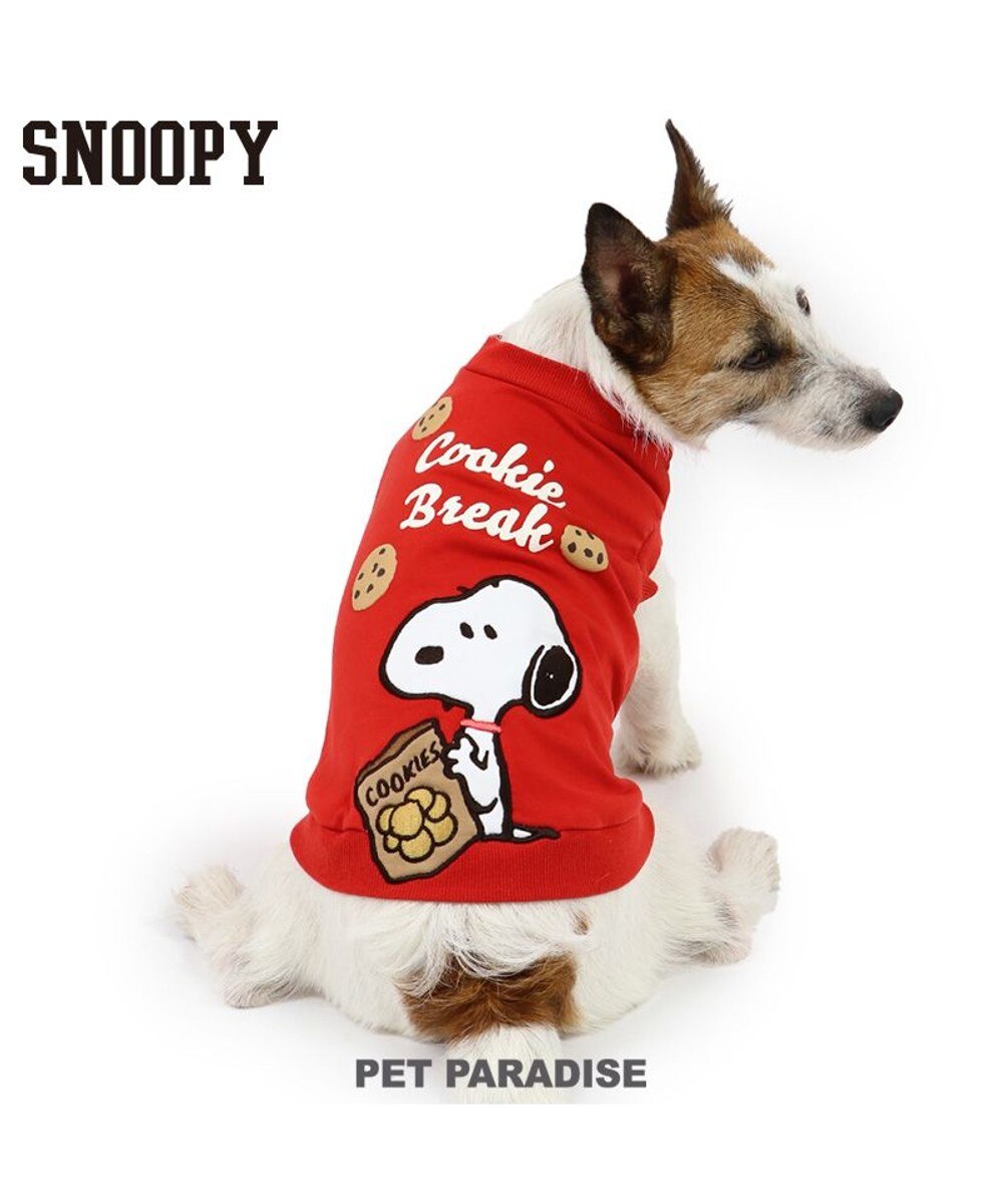 ＜オンワード＞PET PARADISE>ペットグッズ 犬 服 スヌーピー トレーナー 【小型犬】 クッキー レッド 赤 ＤＳ