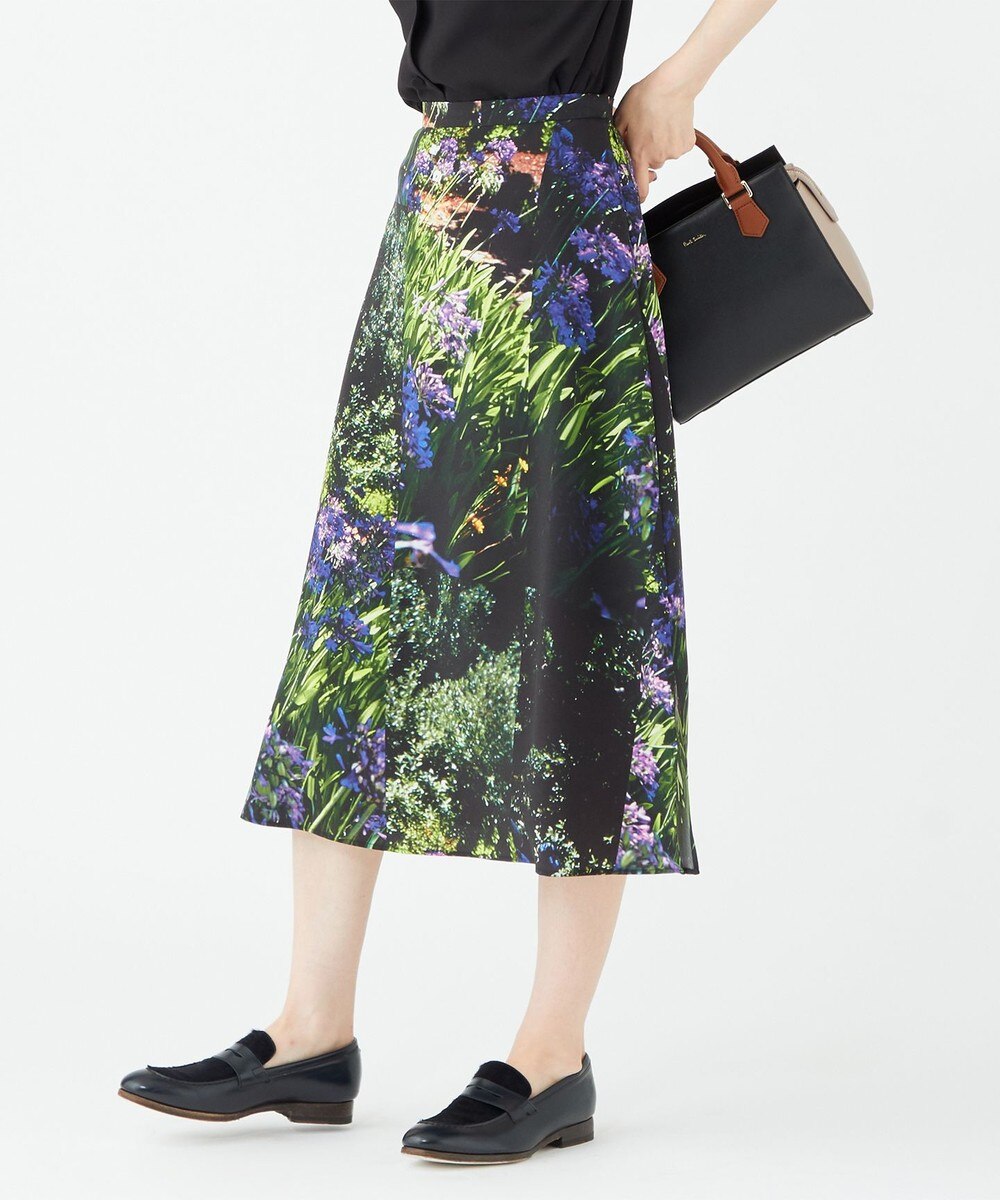 【オンワード】 Paul Smith>スカート 【洗える】アガパンサス&マリーゴールドプリント スカート ローズ 42 レディース 【送料無料】