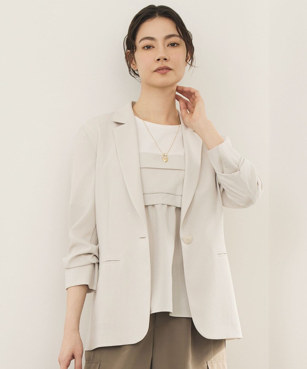 セットアップ対応】テクスチャードスーツ ジャケット / 自由区