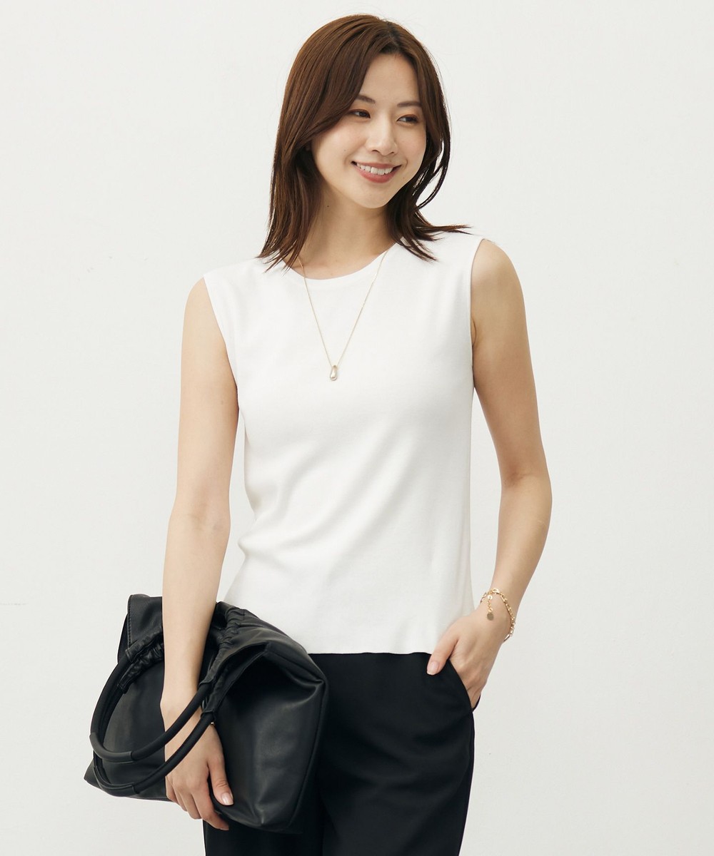 【オンワード】 J.PRESS LADIES>トップス 【WEB限定カラーあり・洗える】FINE SLEEVELESS ニット タンクトップ オフ L レディース 【オンワード】 J.PRESS LADIES>トップス 【WEB限定カラーあり・洗える】FINE SLEEVELESS ニット タンクトップ オフ L レディース