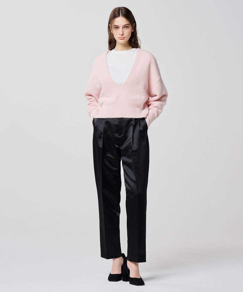 【オンワード】 uncrave>パンツ ラスターサテン パンツ(uncrave WHITE) ブラック 1 レディース 【オンワード】 uncrave>パンツ ラスターサテン パンツ(uncrave WHITE) ブラック 1 レディース