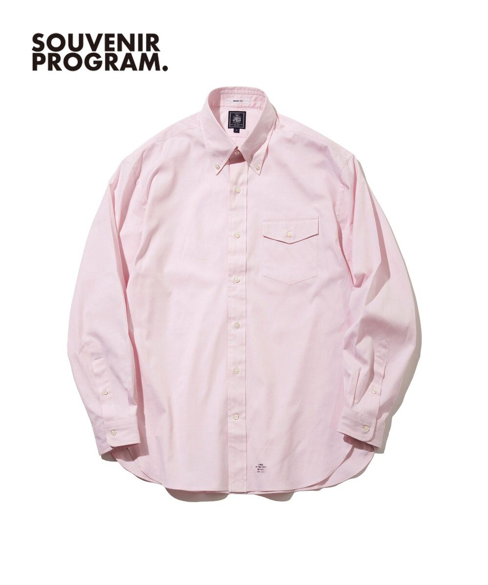 【オンワード】 J.PRESS MEN>トップス 【J.PRESS ORIGINALS】【UNISEX】Pin Oxford B.D. Shirt / Baggy-Fit ピンク M メンズ
