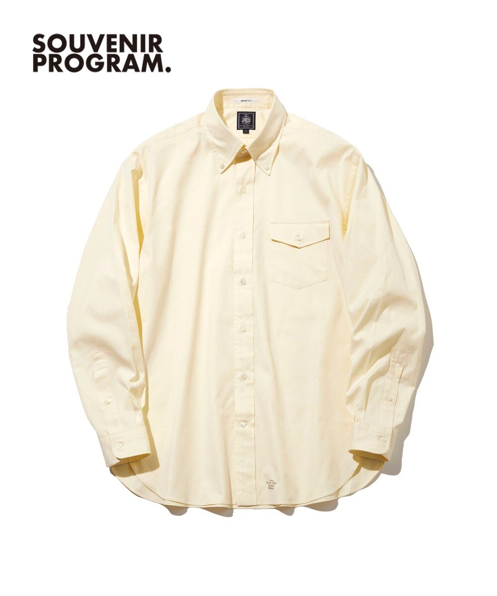 【オンワード】 J.PRESS MEN>トップス 【J.PRESS ORIGINALS】【UNISEX】Pin Oxford B.D. Shirt / Baggy-Fit イエロー S メンズ