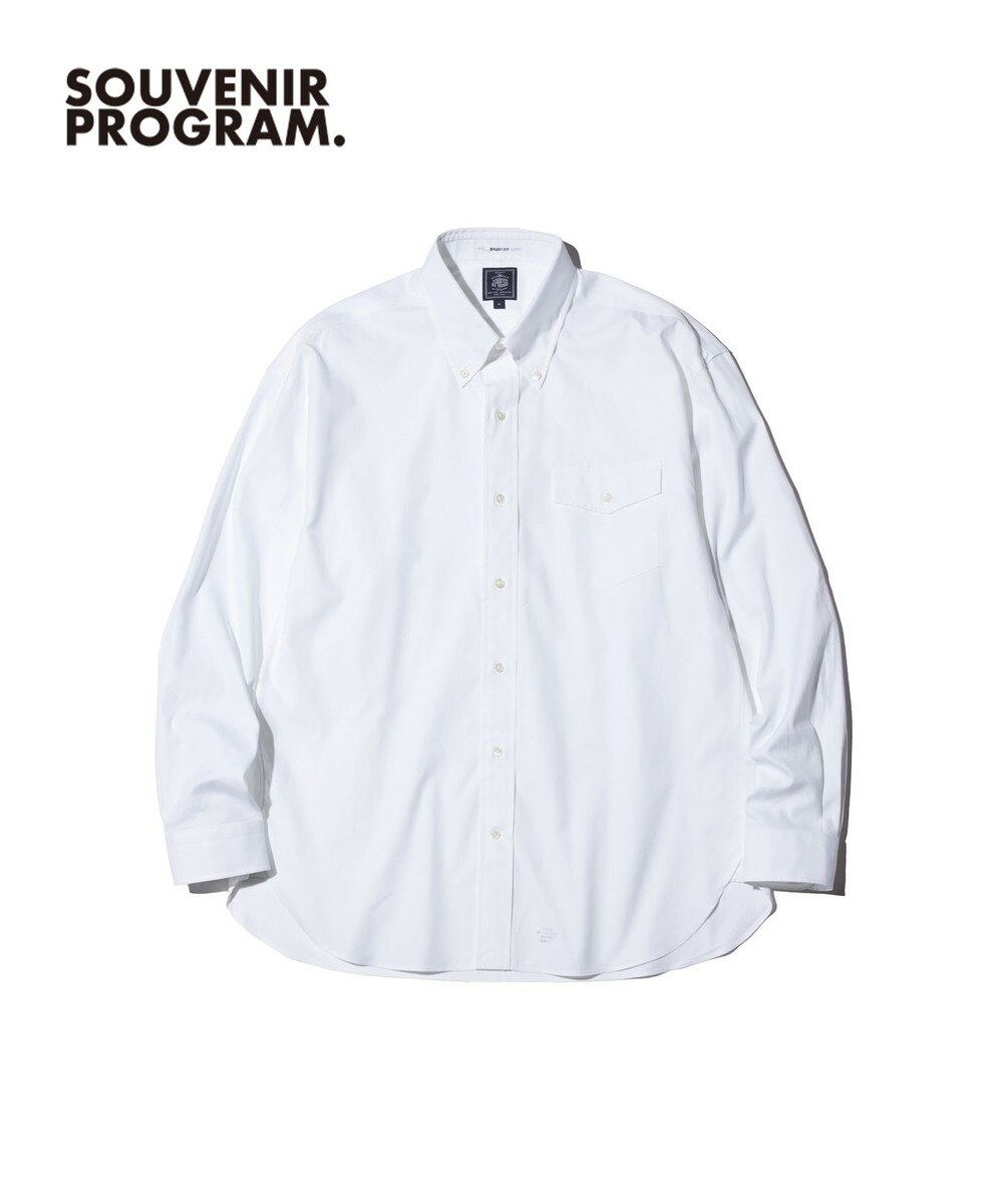 【オンワード】 J.PRESS MEN>トップス 【J.PRESS ORIGINALS】【UNISEX】Pin Oxford B.D. Shirt / Baggy-Fit ホワイト M メンズ