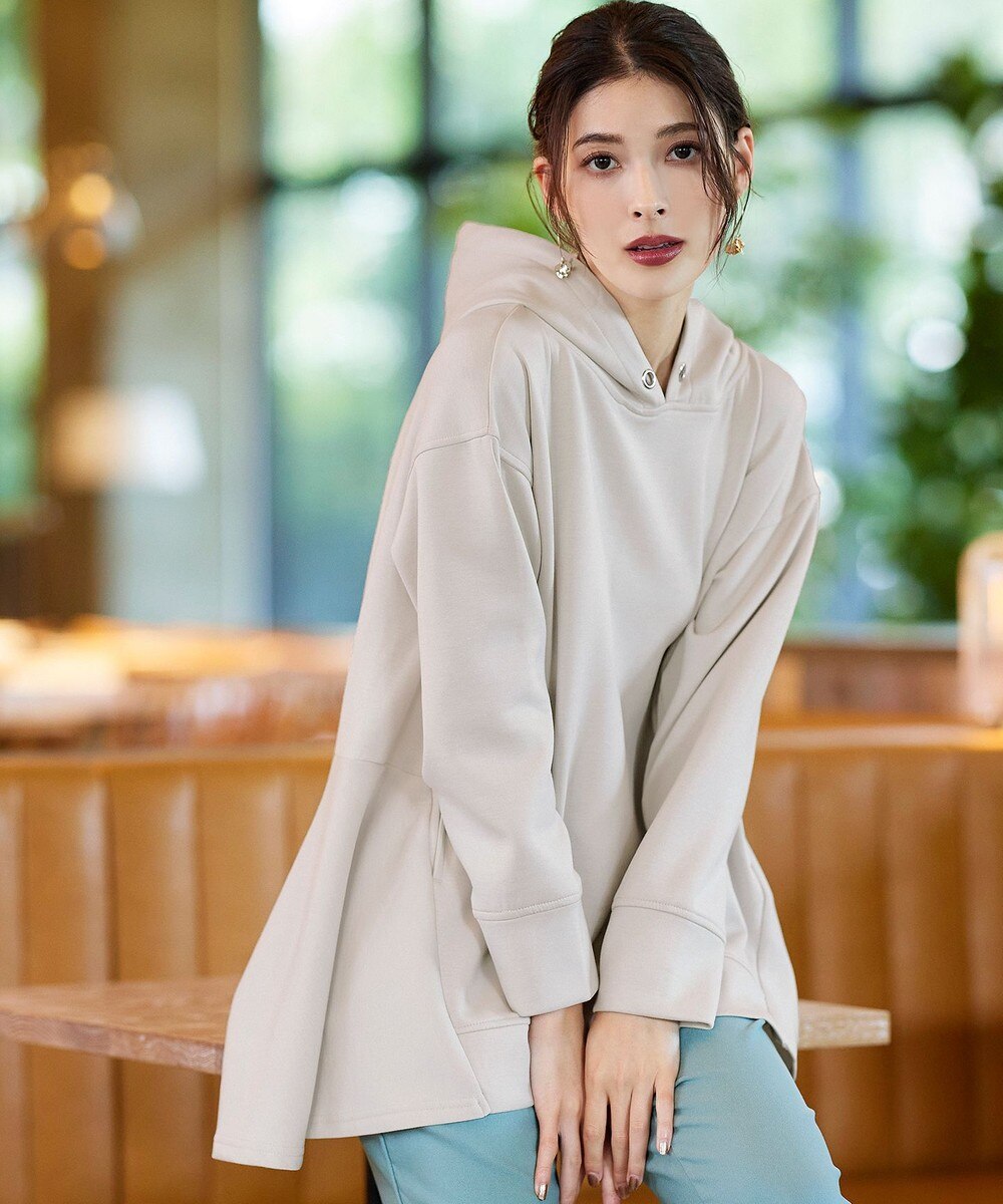 【洗える】バックフレアダンボールパーカー