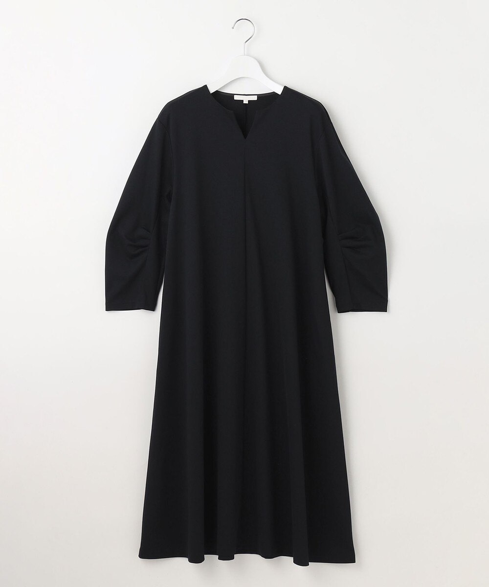 ヤンマ　膝下ワンピース　コットンワンピース　紺　綿100% 日本製 ふんわりコットンワンピース フレア Mサイズ ネイビー – 武藤