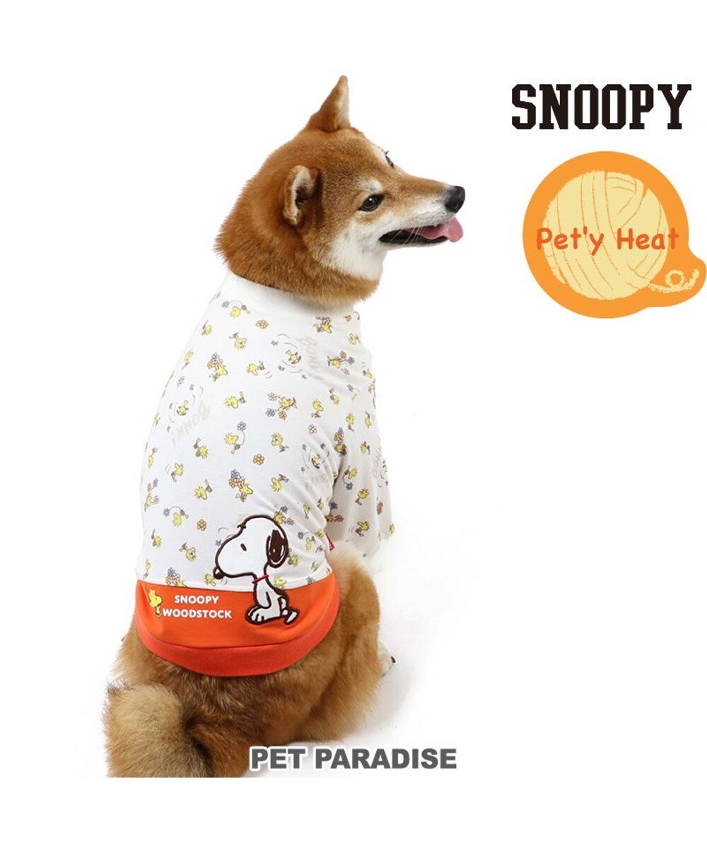 PET PARADISE>ペットグッズ スヌーピー Tシャツ 《ウッドストック》【中型犬】 赤 ＳＭ