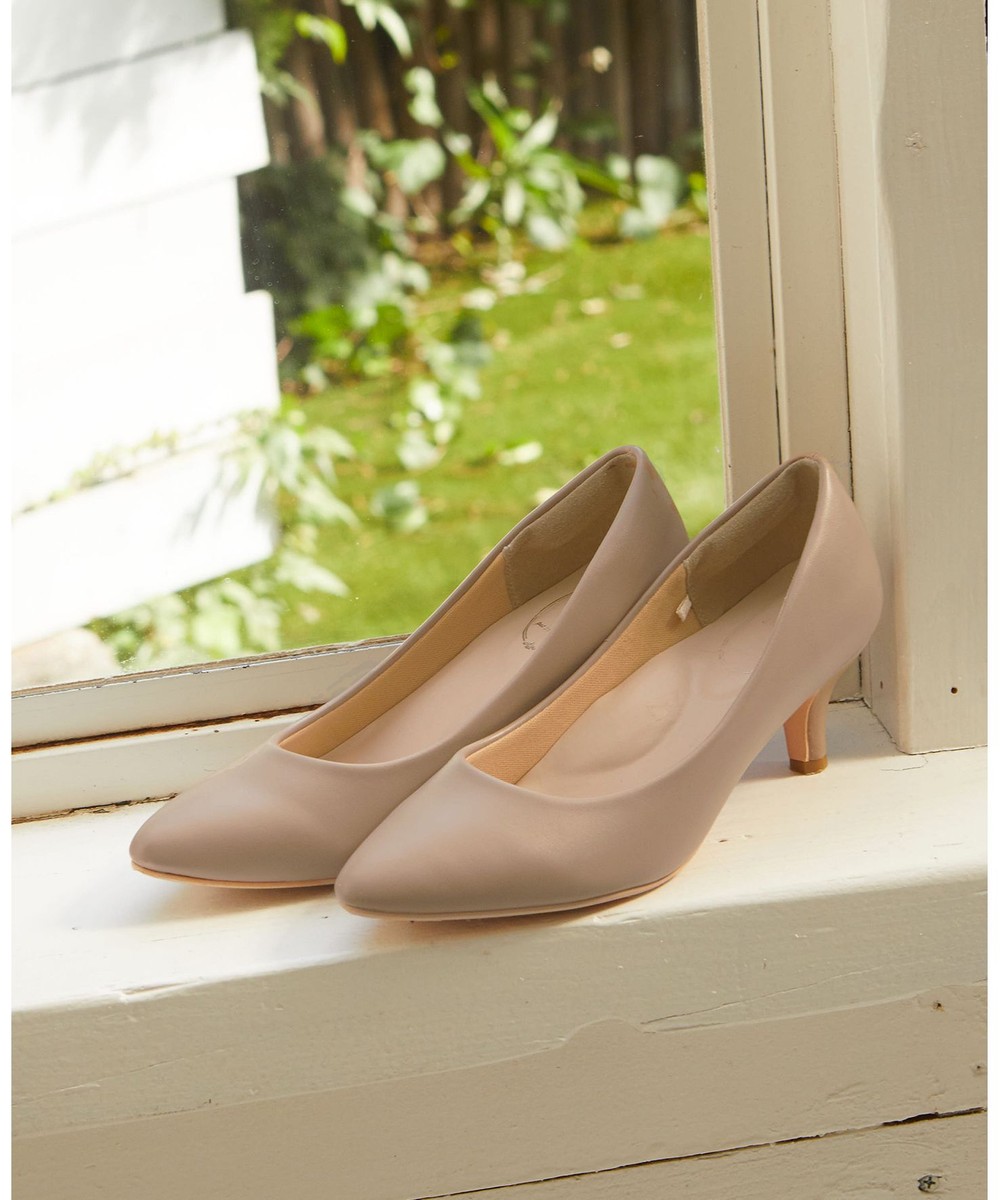 【オンワード】 any SiS>シューズ 【美人百花11月号掲載】レディライク パンプス グレージュ 23.0 レディース 【送料無料】