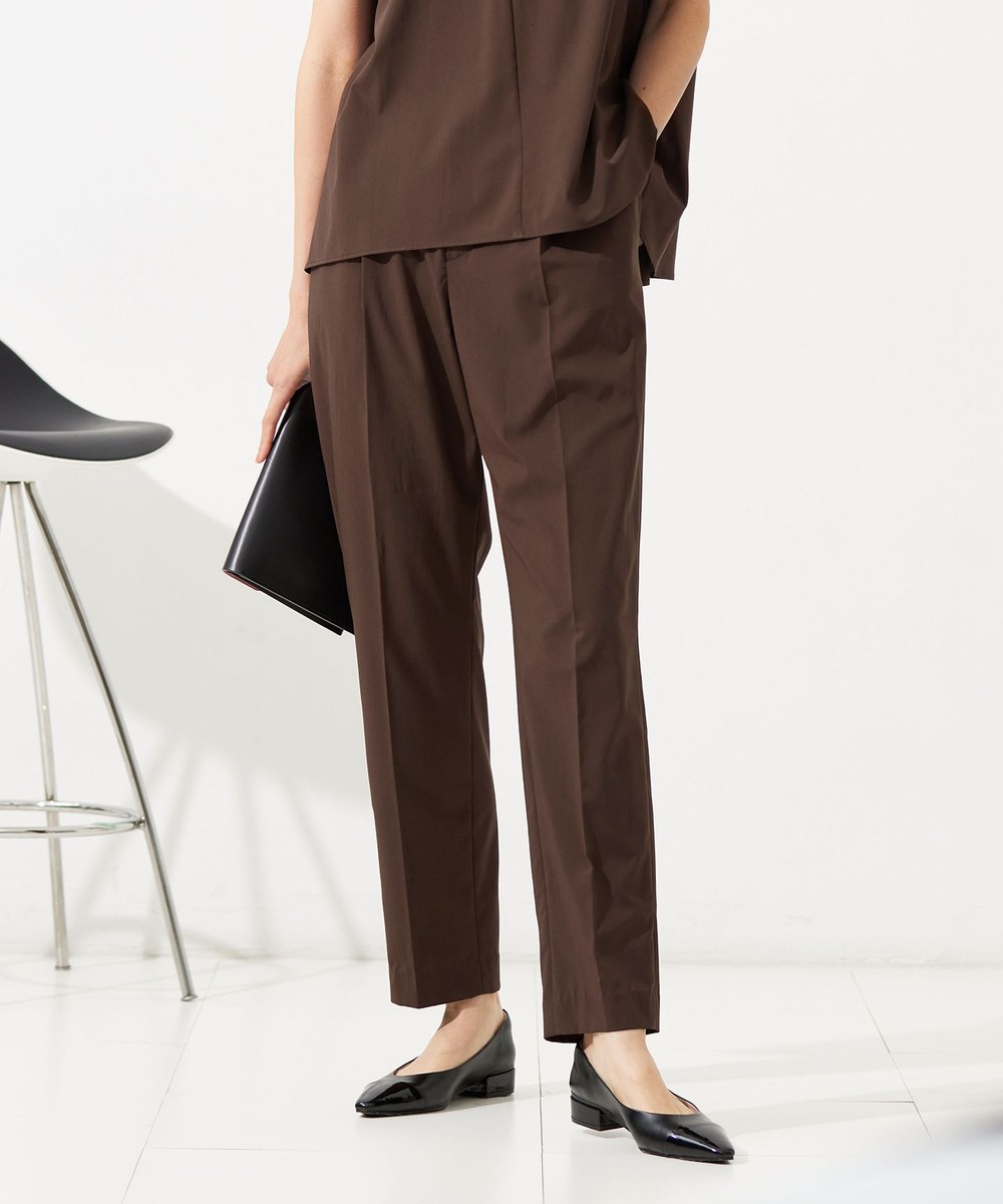 【オンワード】 自由区>パンツ 【カタログ掲載・セットアップ対応・接触冷感・UVケア・洗える】ファンクショナルクロステーパード パンツ ブラウン 36 レディース 【オンワード】 自由区>パンツ 【カタログ掲載・セットアップ対応・接触冷感・UVケア・洗える】ファンクショナルクロステーパード パンツ ブラウン 36 レディース