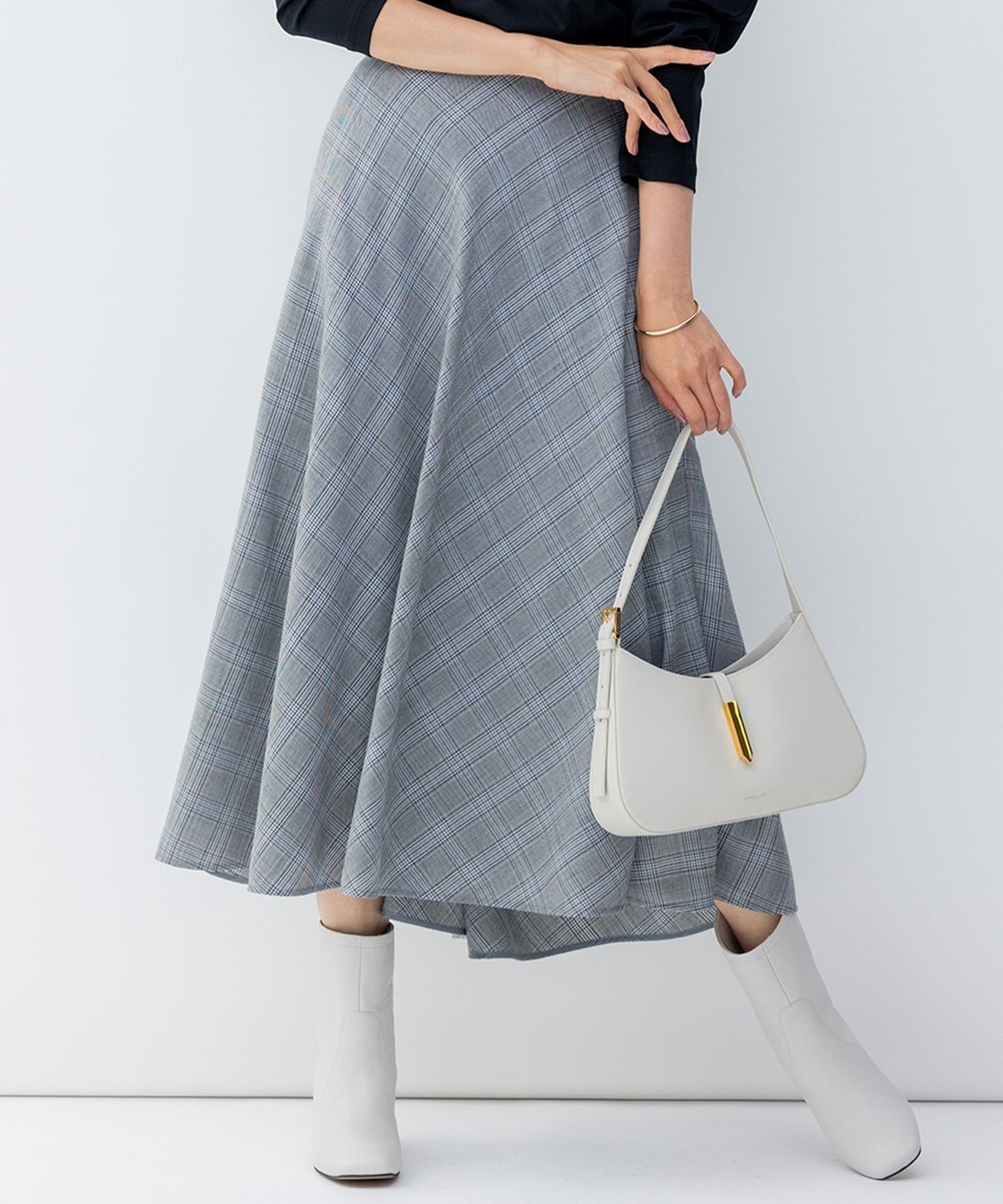 【オンワード】 23区>スカート ポリエステルウール チェック スカート ライトグレー 36 レディース 【オンワード】 23区>スカート ポリエステルウール チェック スカート ライトグレー 36 レディース