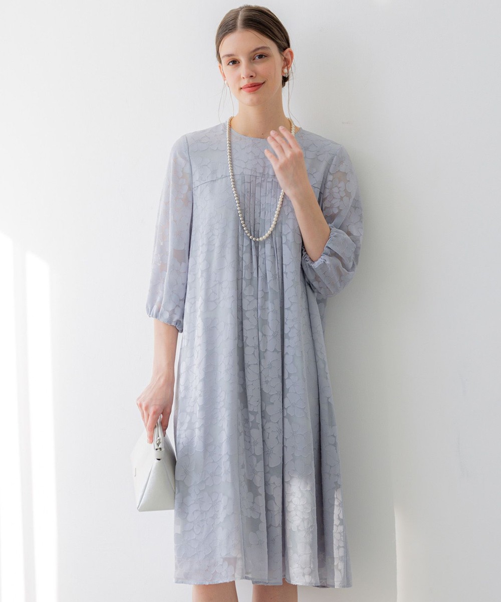 【オンワード】 23区 S(小さいサイズ)>ワンピース 【APPLAUDIR】フラワーサテンオパール ドレス グレイッシュブルー 34 レディース 【オンワード】 23区 S(小さいサイズ)>ワンピース 【APPLAUDIR】フラワーサテンオパール ドレス グレイッシュブルー 34 レディース