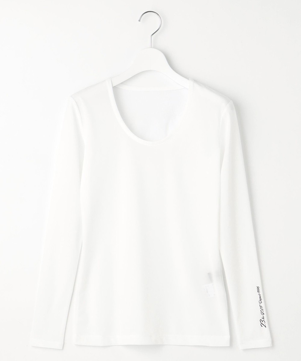 【オンワード】 23区GOLF>トップス 【WOMEN】【吸水速乾・UVカット】30dインナーUネック カノコ ホワイト 3 レディース 【オンワード】 23区GOLF>トップス 【WOMEN】【吸水速乾・UVカット】30dインナーUネック カノコ ホワイト 3 レディース