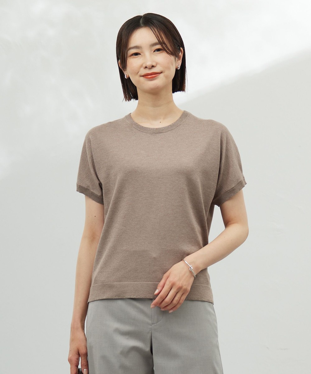 【オンワード】 J.PRESS LADIES S(小さいサイズ)>トップス 【WEB限定カラーあり・洗える】Vis/Peスパーク ラメ ニット モカ S レディース 【オンワード】 J.PRESS LADIES S(小さいサイズ)>トップス 【WEB限定カラーあり・洗える】Vis/Peスパーク ラメ ニット モカ S レディース