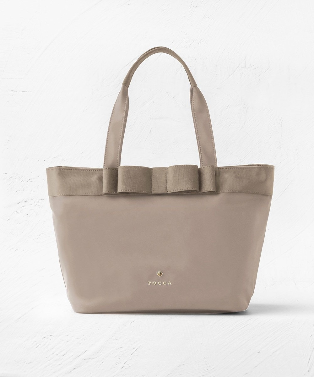 【オンワード】 TOCCA>バッグ 【撥水・A4サイズ対応】RIBBON BRICK A4TOTE トートバッグ [新色]ベージュ F レディース