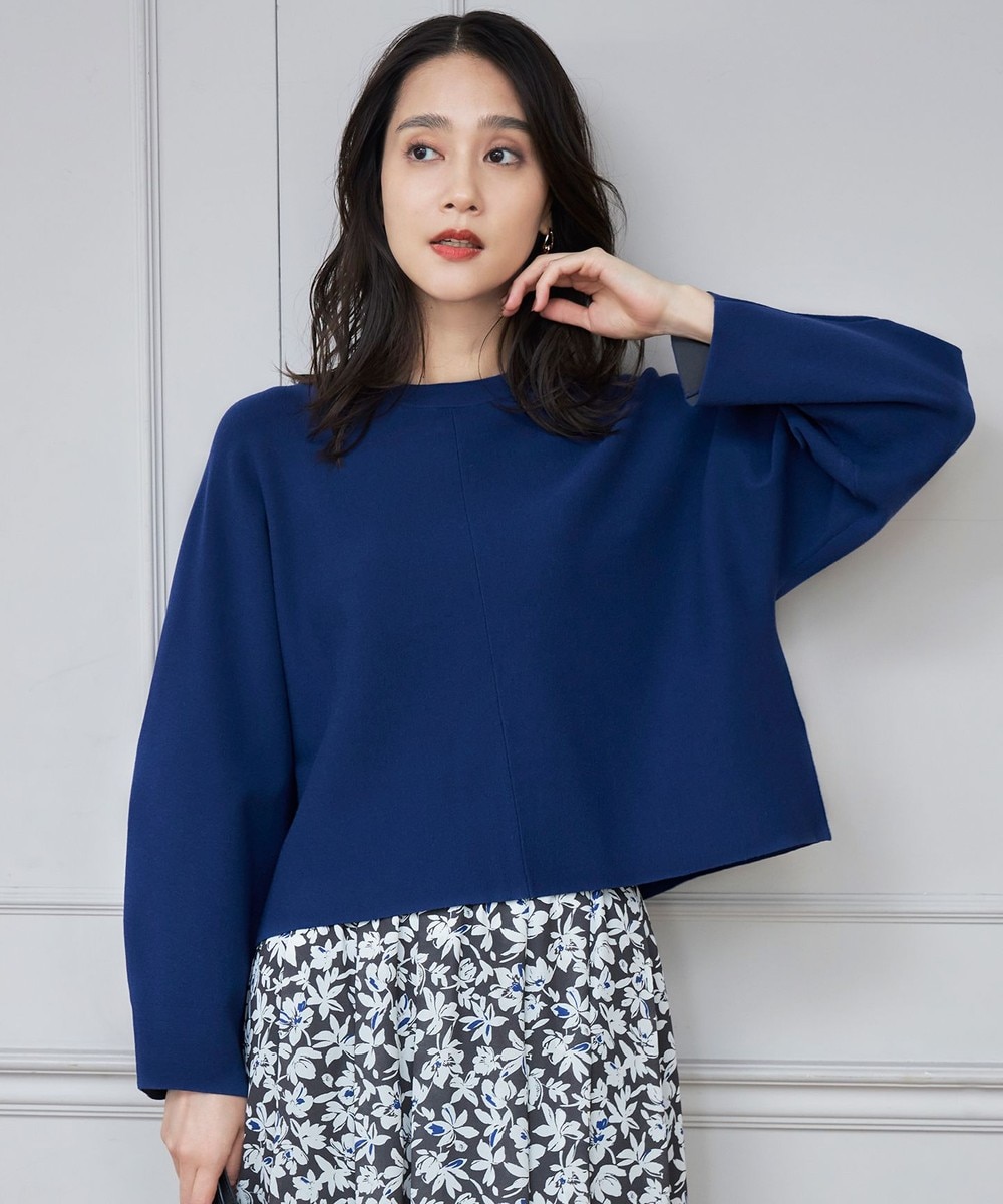 【オンワード】 自由区>トップス 【セットアップ対応・洗える】レーヨンストレッチプルオーバー ニット ブルー 38 レディース 【オンワード】 自由区>トップス 【セットアップ対応・洗える】レーヨンストレッチプルオーバー ニット ブルー 38 レディース