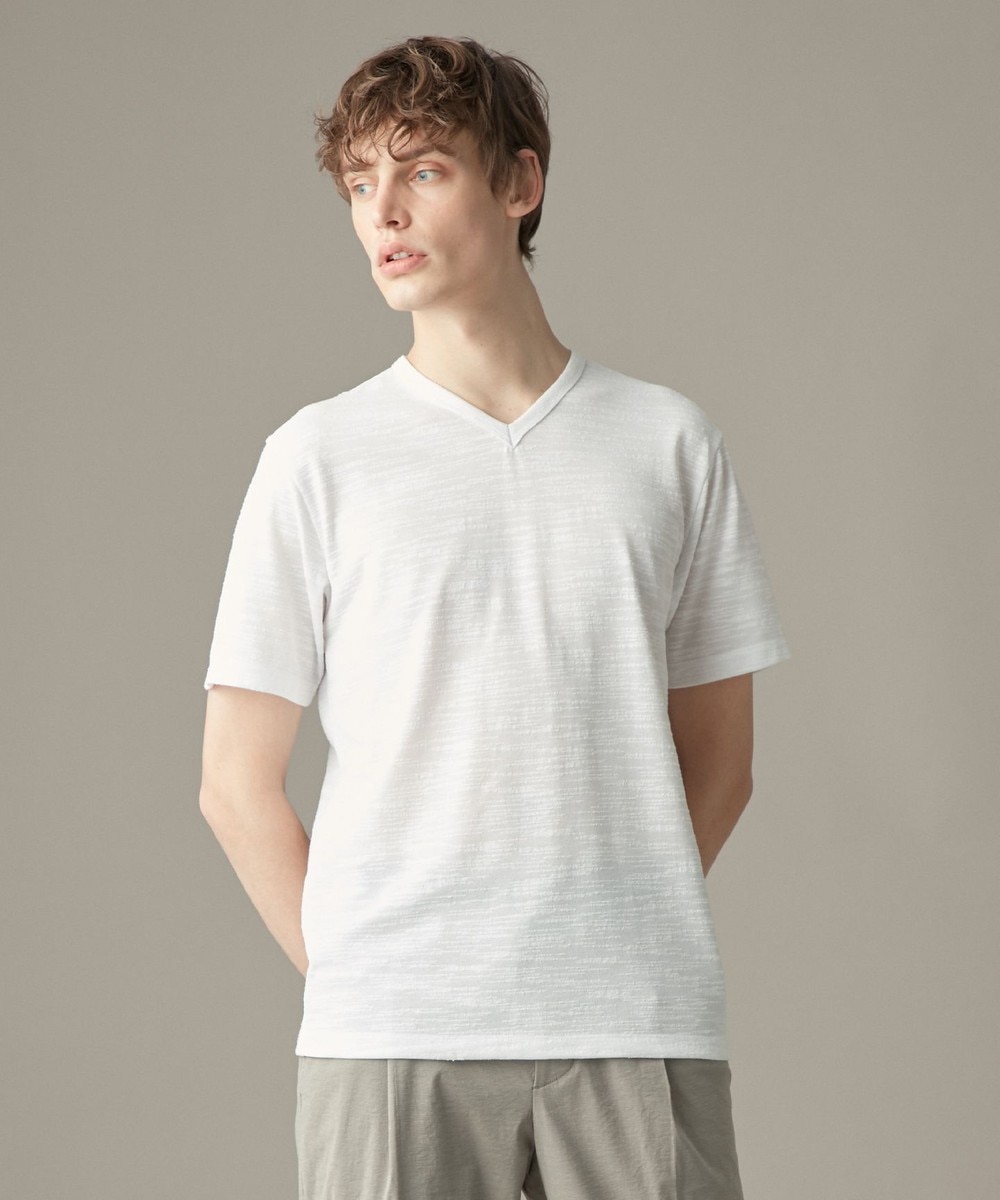 【オンワード】 JOSEPH MEN>トップス スラブリングジャージー カットソー/Tシャツ グレー 50 メンズ 【送料無料】