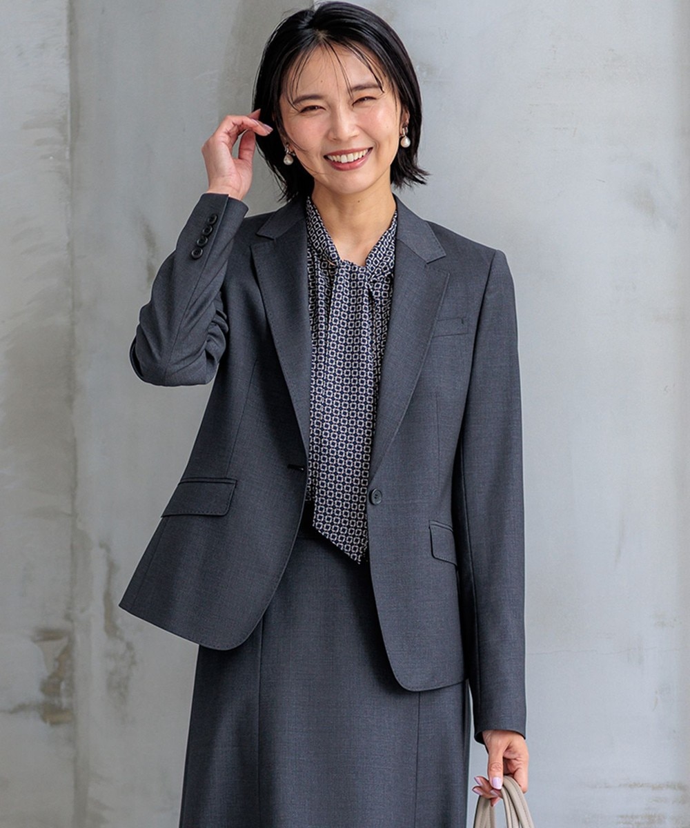 【オンワード】 23区 S(小さいサイズ)>ジャケット/アウター 【新色追加/セットアップ対応】ラフィーネウール 一つ釦 ジャケット グレー 32 レディース 【オンワード】 23区 S(小さいサイズ)>ジャケット/アウター 【新色追加/セットアップ対応】ラフィーネウール 一つ釦 ジャケット グレー 32 レディース