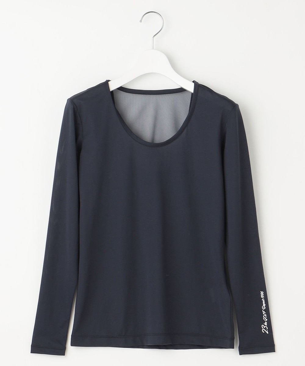 【オンワード】 23区GOLF>トップス 【WOMEN】【吸水速乾・UVカット】30dインナーUネック カノコ ネイビー 3 レディース 【オンワード】 23区GOLF>トップス 【WOMEN】【吸水速乾・UVカット】30dインナーUネック カノコ ネイビー 3 レディース